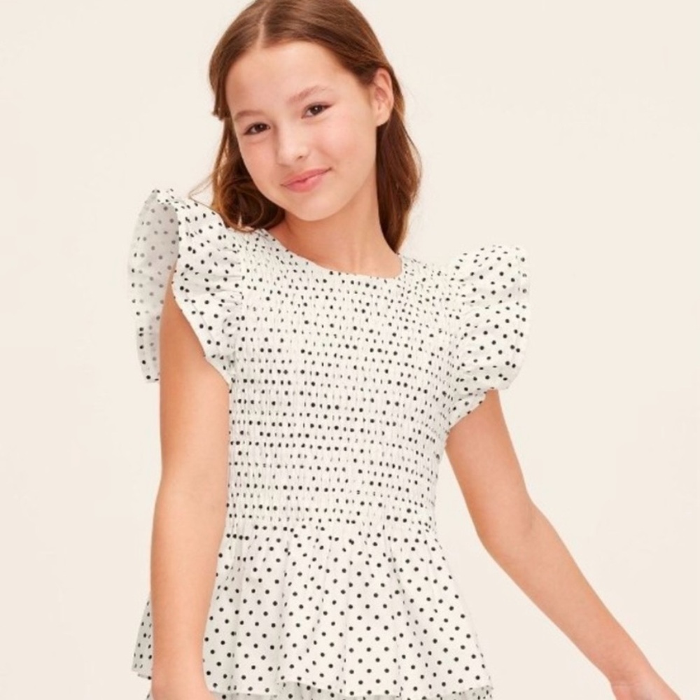 Kate Spade Girls Polka Dot Shirt
